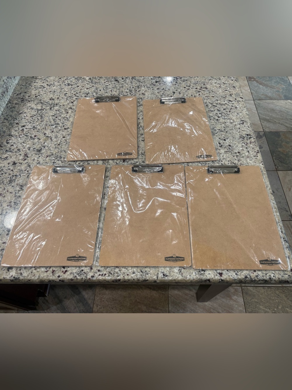 Clipboard Factory bundle of 5 New and Sealed Clipboards